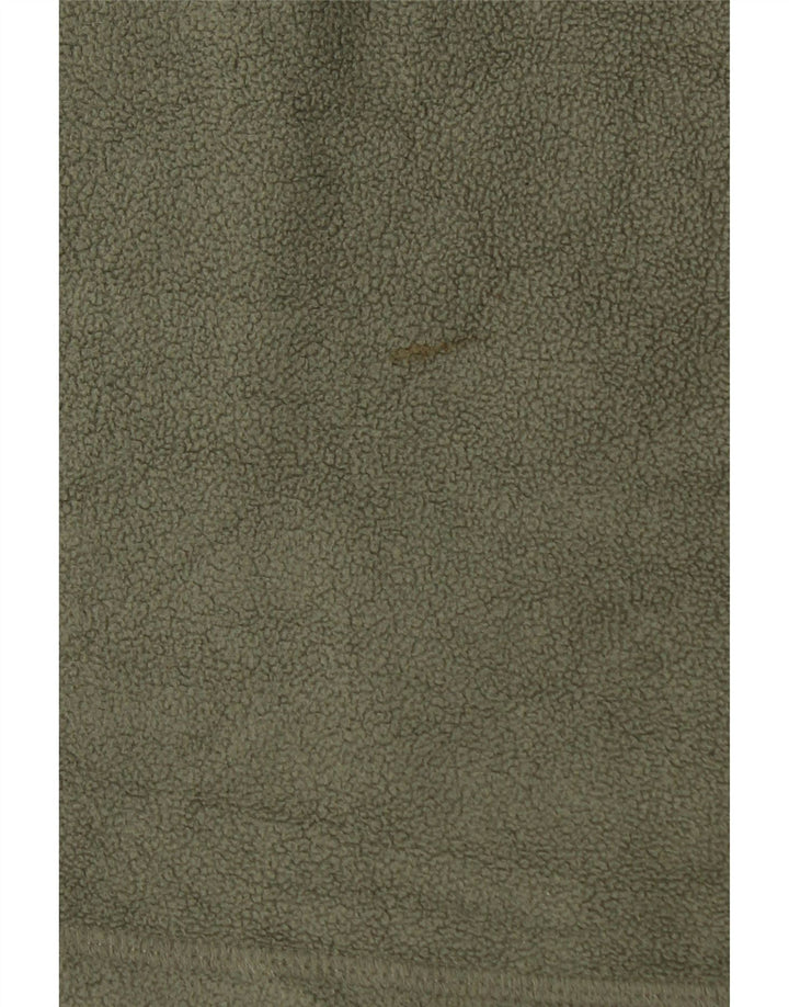 Maglione in pile da uomo con zip e collo Eddie Bauer, poliestere medio kaki