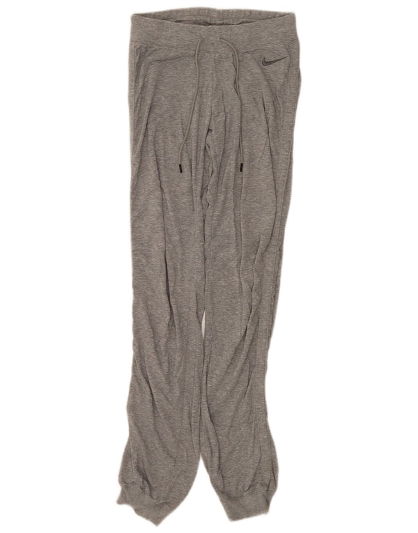 Pantaloni della tuta da donna Nike Joggers UK 4 XS Grigio Cotone