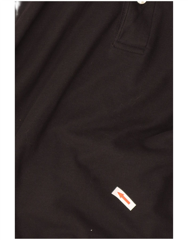 Polo da uomo Izod XL in cotone nero