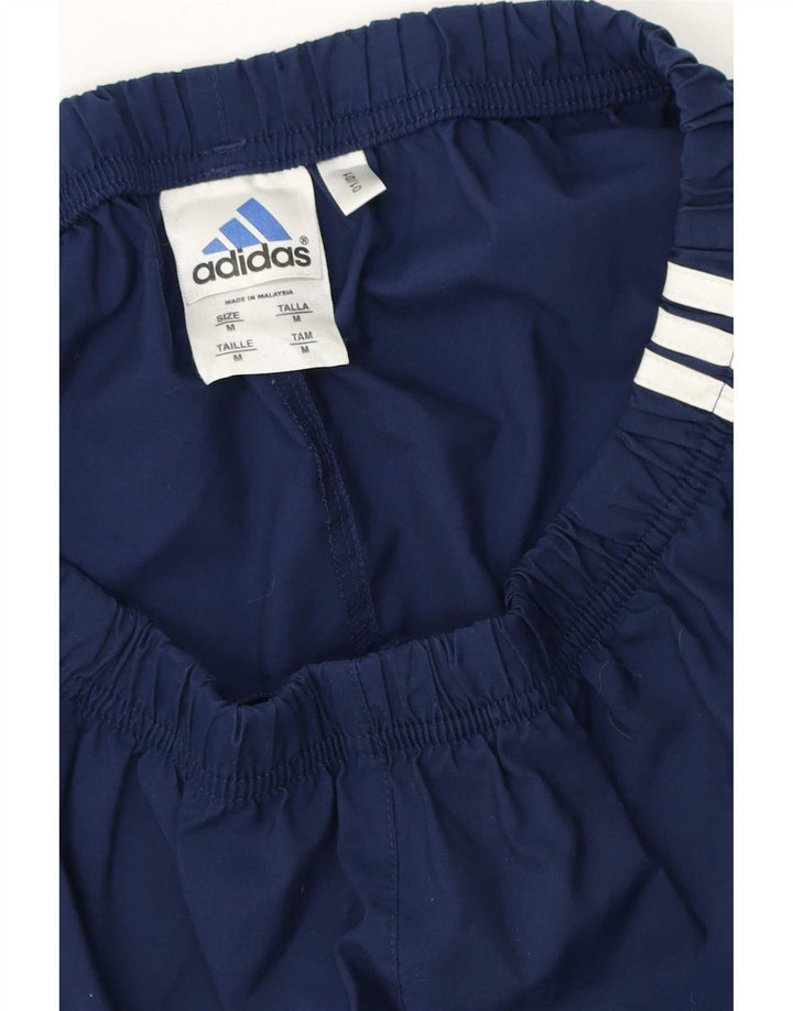 Pantaloncini sportivi da uomo Adidas medi in poliestere blu navy