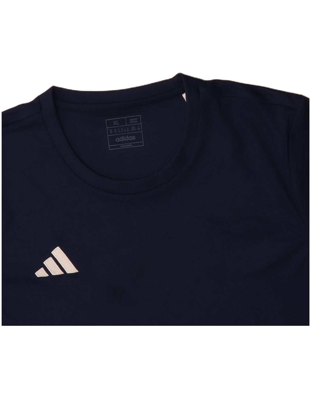 T-shirt ADIDAS da uomo Aeroready slim fit XL blu navy in poliestere