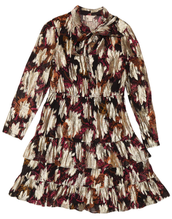 Abito a strati a maniche lunghe da donna Monsoon UK 10 Piccolo bohémien multicolore