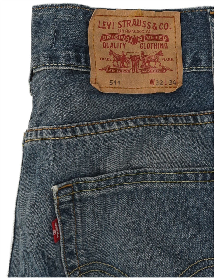 Jeans Levi's 511 Slim da donna W32 L34 cotone blu