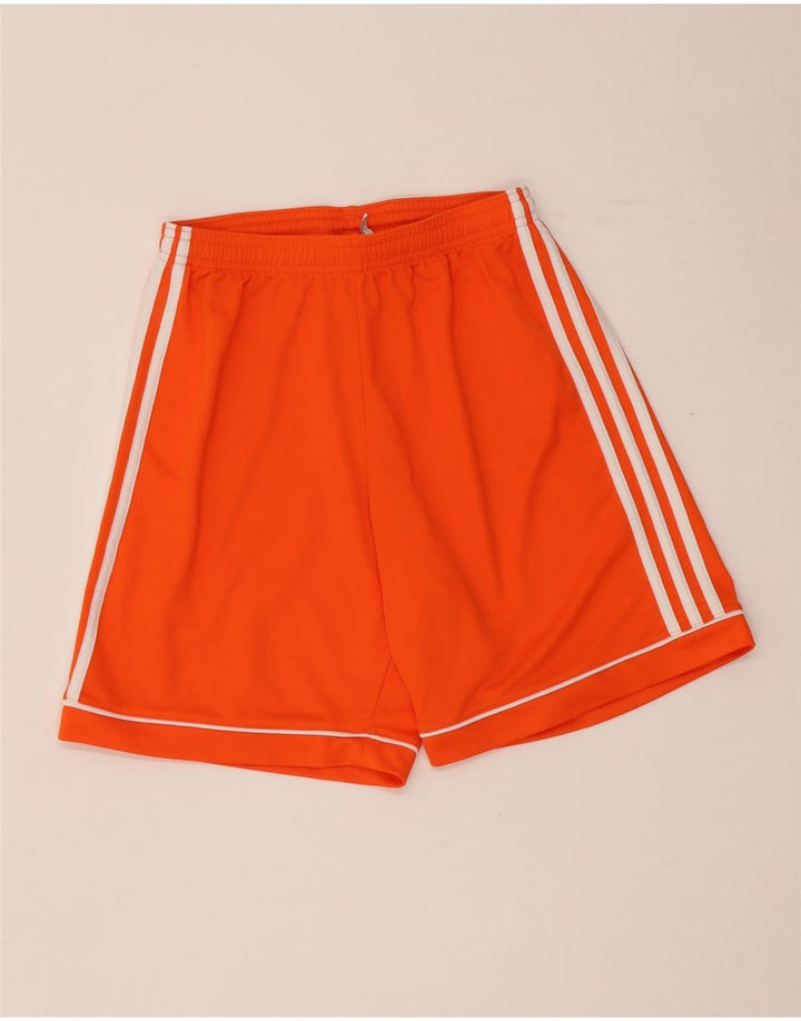Pantaloncini sportivi Adidas Climalite da uomo piccoli in poliestere arancione