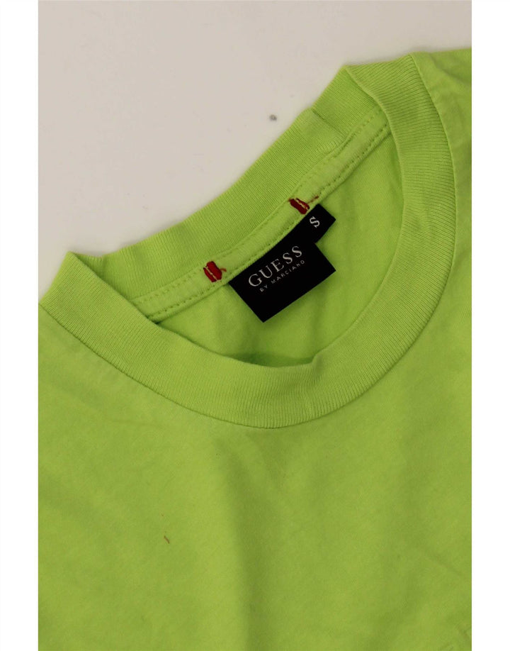 Guess T-shirt grafica da uomo Top piccola verde