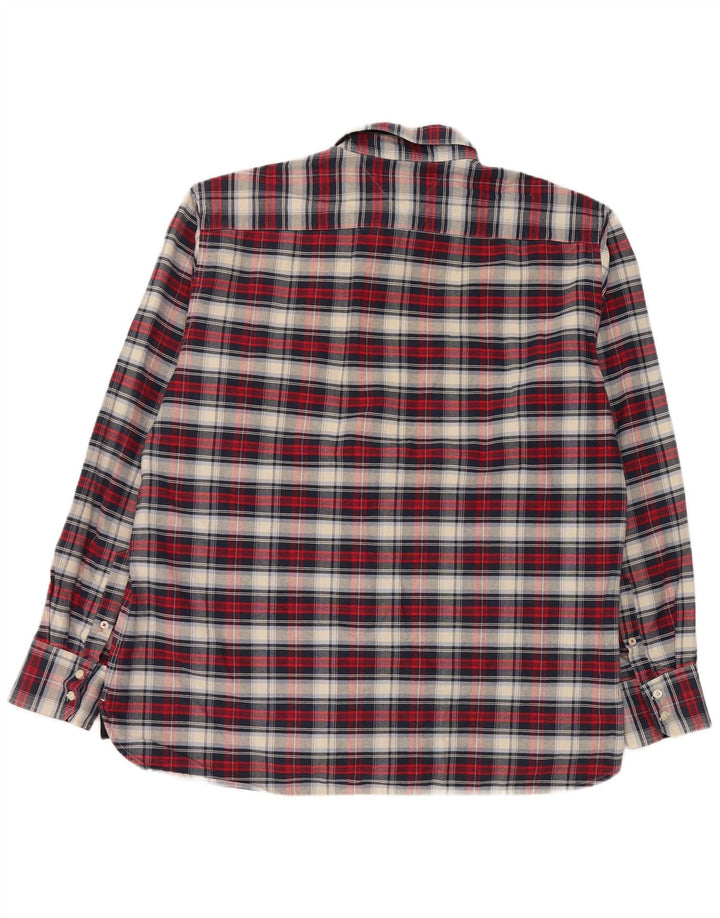 Camicia da uomo su misura Tommy Hilfiger XL in cotone a quadri multicolore