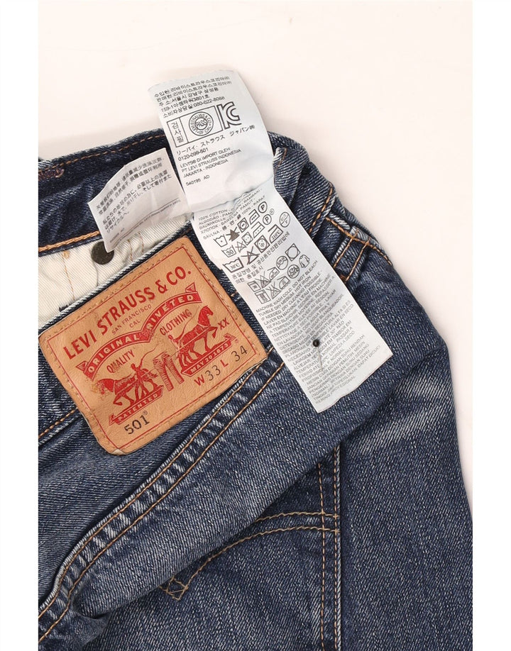 Levi's Uomo 501 Jeans dritti W33 L27 Cotone Blu