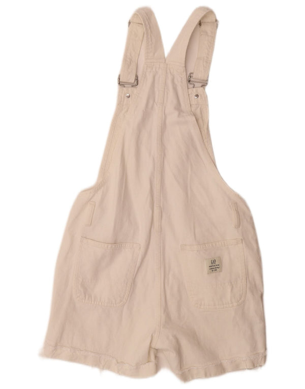 Pantaloncini di jeans da donna Gap Salopette XS W39 Cotone bianco