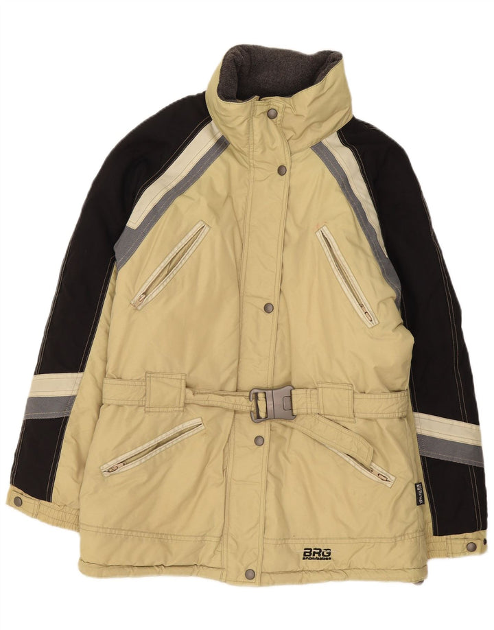 Giacca da sci oversize da donna Brugi IT 44 Poliammide color block beige medio