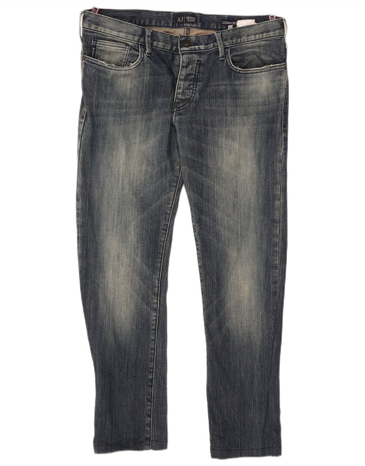 Jeans slim da uomo Armani W33 L28 cotone blu