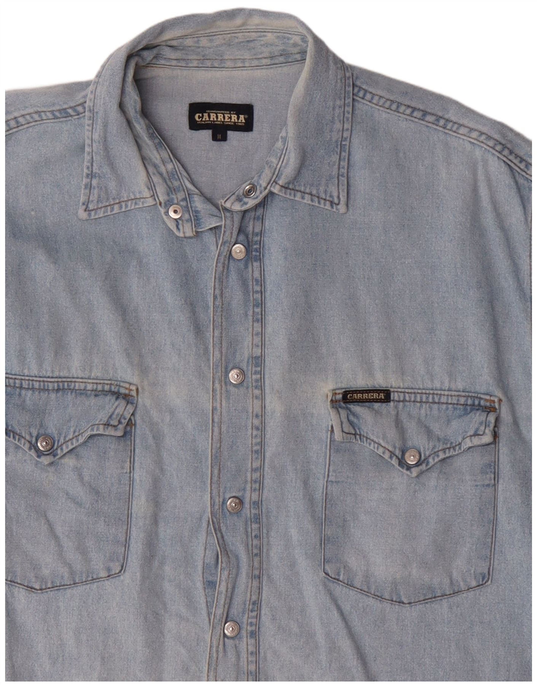 CARRERA Camicia Jeans Uomo Blu Medio Cotone