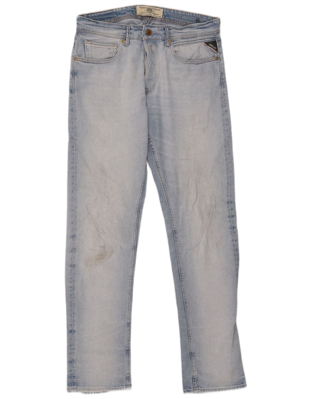 Jeans dritti da uomo Replay W32 L33 Blu