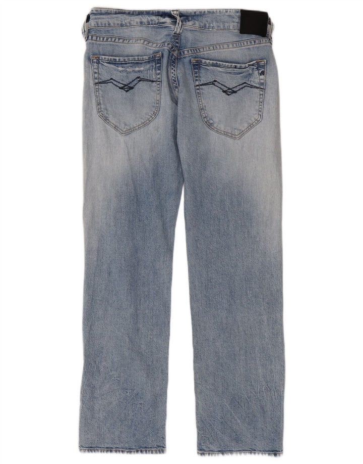 Replay Jeans dritti invecchiati da donna W30 L30 cotone blu