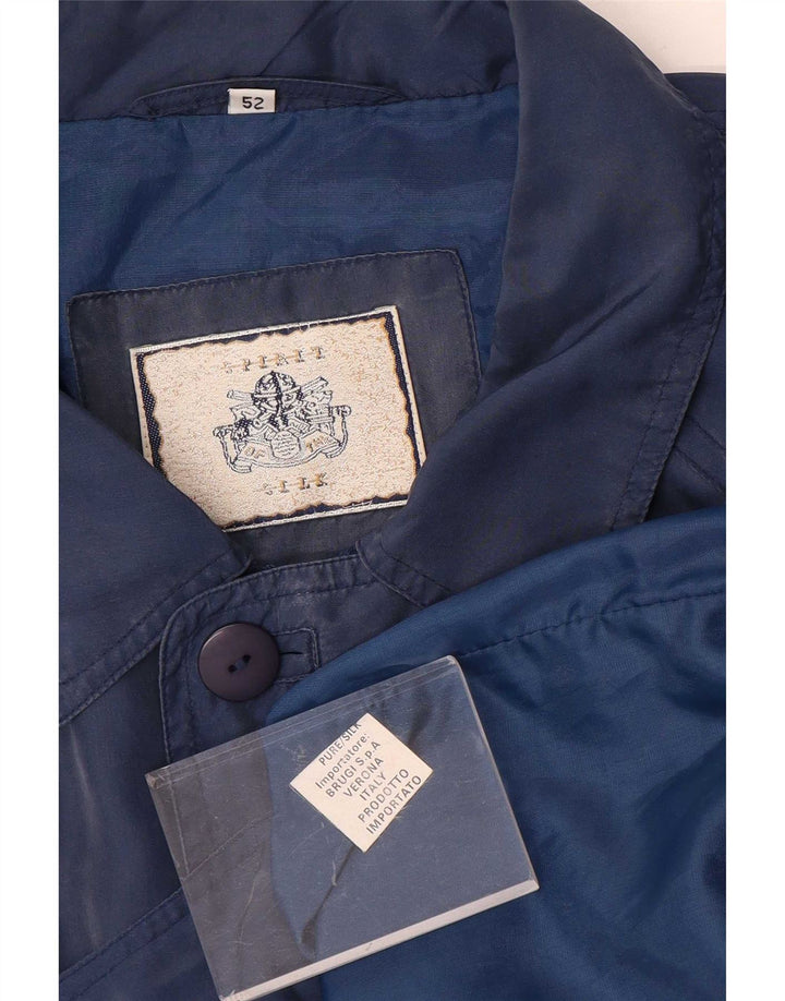 Giubbotto bomber da uomo Spirit IT 52 XL blu navy in seta