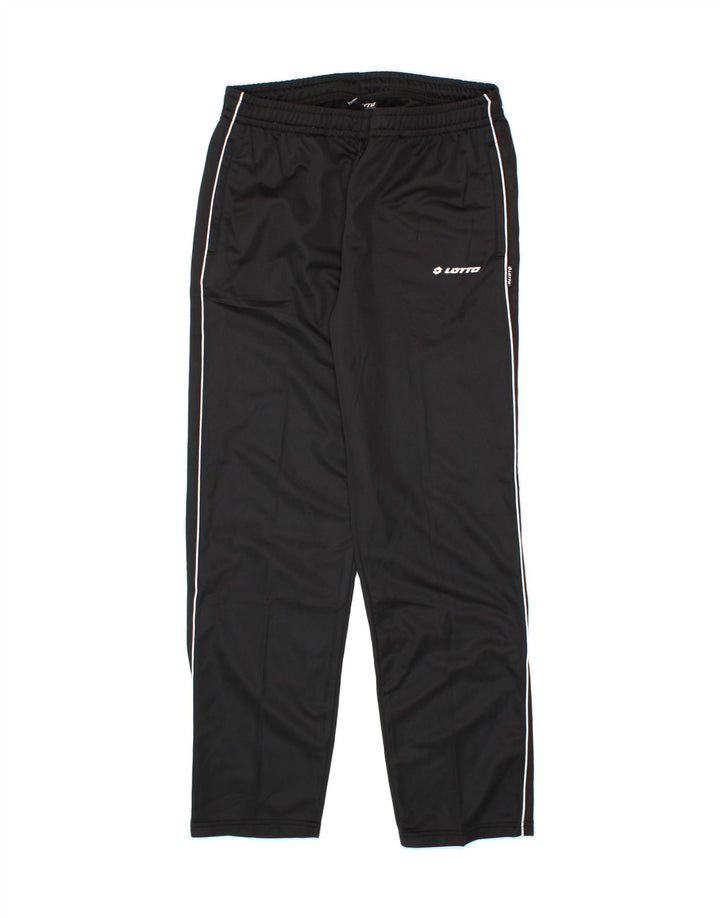 LOTTO Mens Tracksuit Trousers Large  Black Polyester Vintage Lotto and Second-Hand Lotto from Messina Hembry 