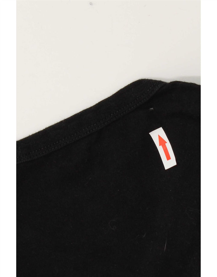 Guess T-shirt grafica da uomo Top in cotone nero medio