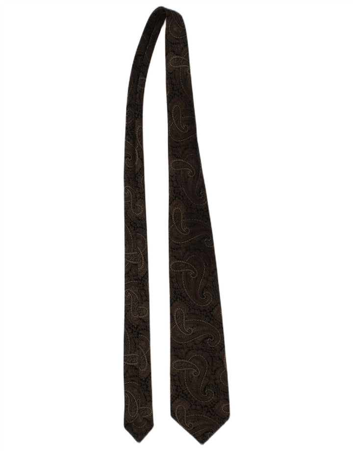 Cravatta da uomo St Michael Taglia unica Marrone Paisley Classic