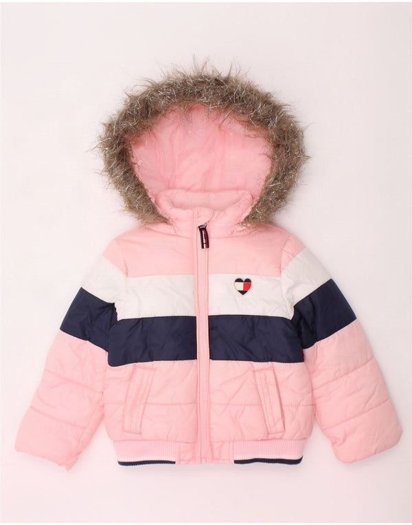 Giacca imbottita Tommy Hilfiger per neonata 12-18 mesi Colore rosa color block