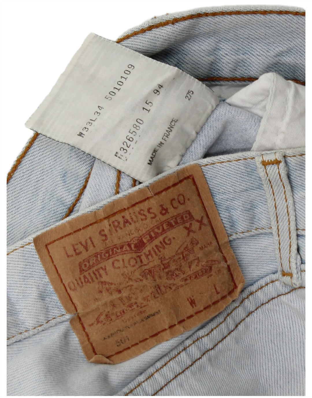 Levi's Uomo 501 Jeans dritti W33 L30 Cotone Blu