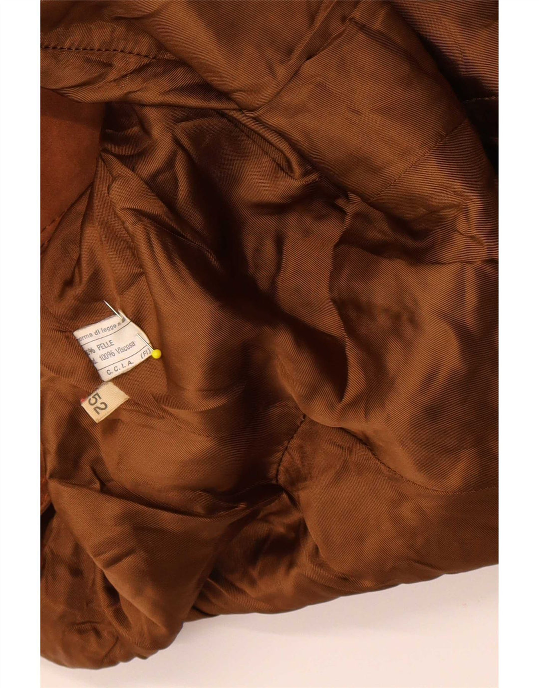 Soprabito vintage da donna in pelle scamosciata IT 52 2XL in pelle marrone