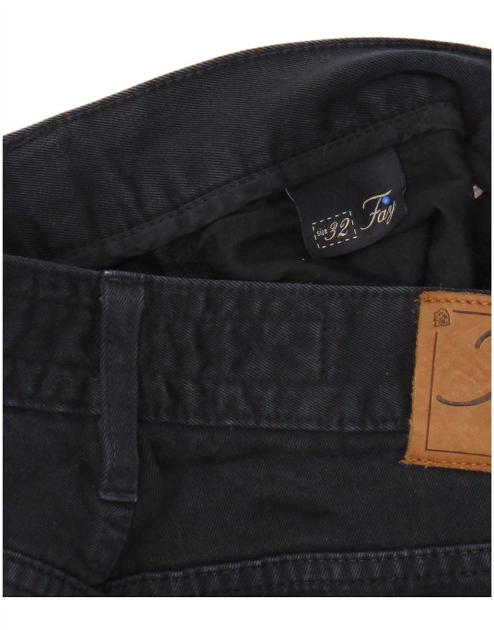 Jeans dritti da uomo Fay W32 L29 cotone blu navy