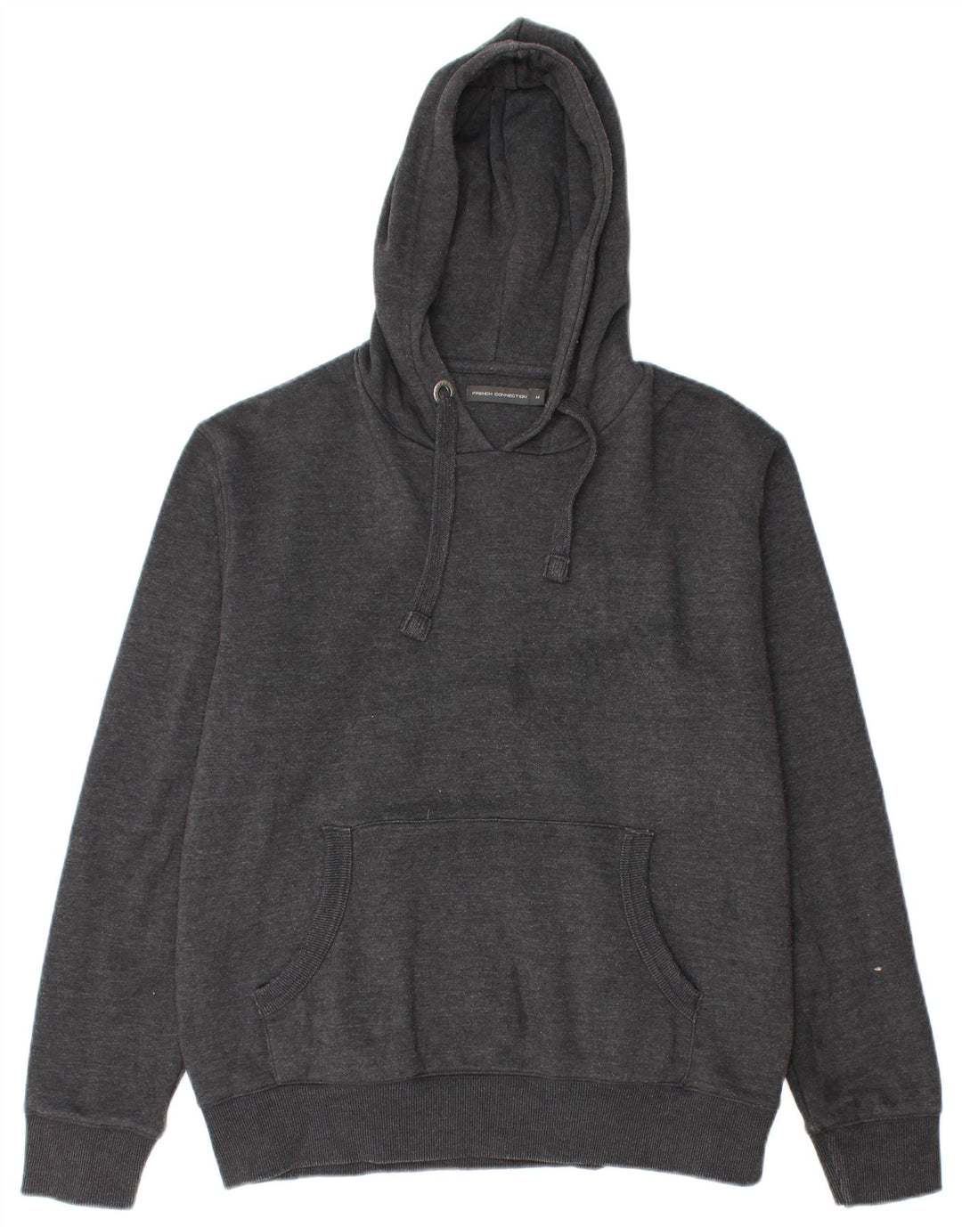 Maglione con cappuccio da uomo French Connection in cotone grigio medio