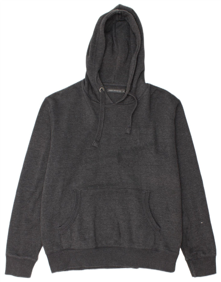 Maglione con cappuccio da uomo French Connection in cotone grigio medio