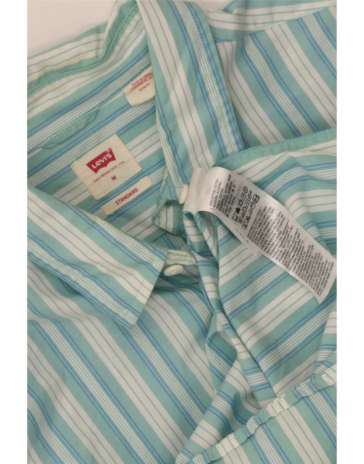 Camicia standard da uomo Levi's in cotone a righe blu medio