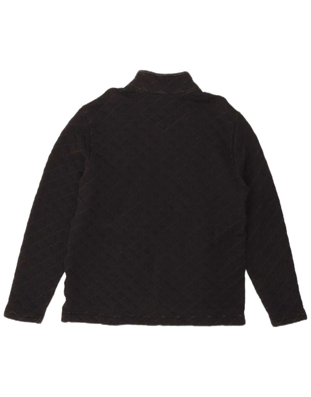 Felpa da uomo con collo con zip Eddie Bauer, grande cotone nero