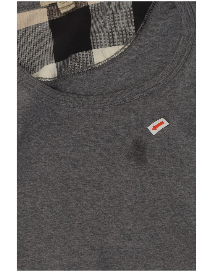 Burberry Uomo Top Manica Lunga 2XL Cotone Grigio