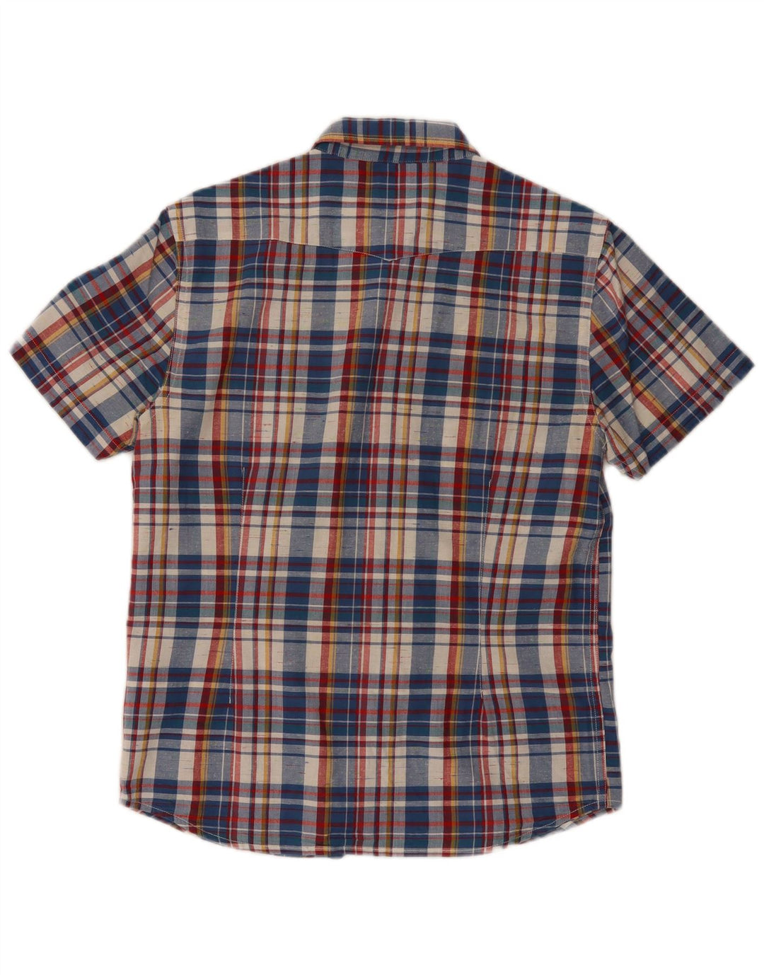Camicia Lee da uomo slim fit a maniche corte in cotone a quadri multicolore medio