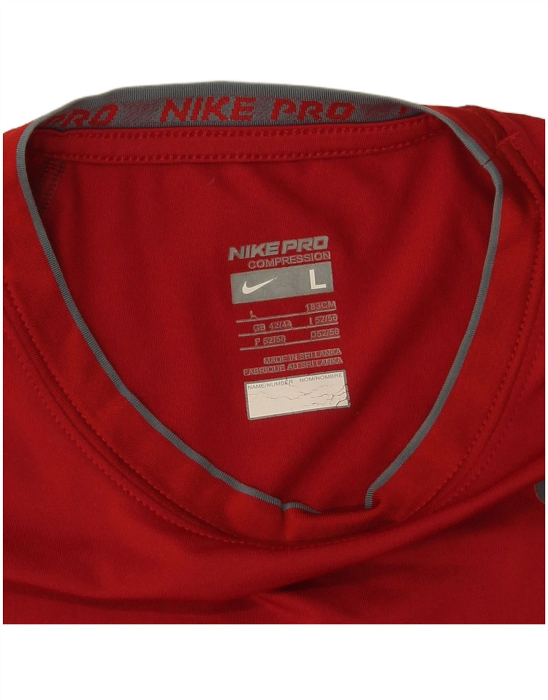 T-shirt da uomo Nike Top UK 42/44 grande rossa