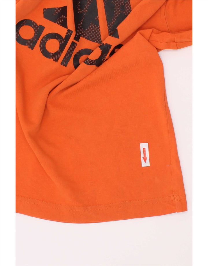 Maglietta grafica Adidas per ragazzi, 5-6 anni, arancione
