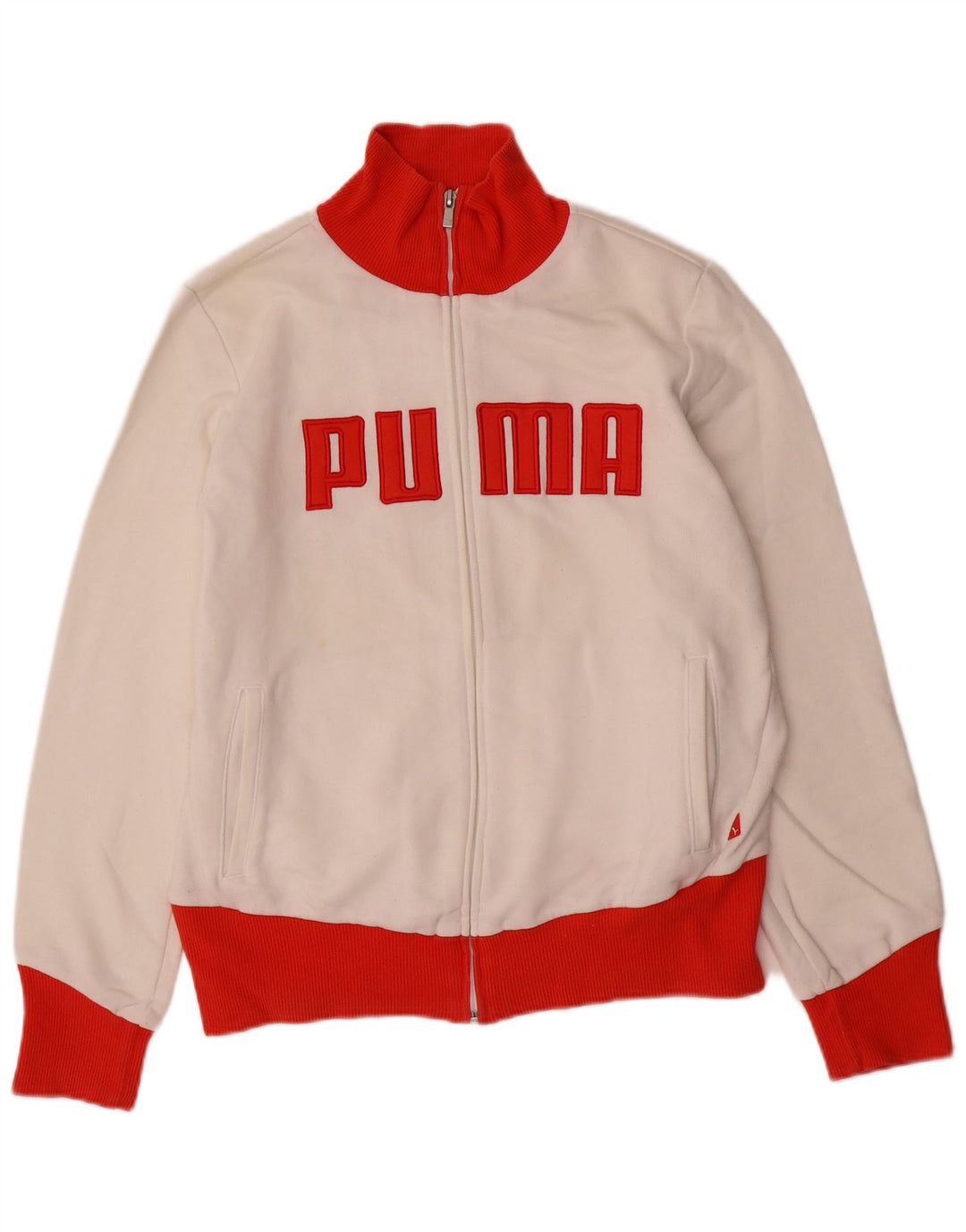 Giacca da ginnastica grafica da donna PUMA UK 16 Large White Colourblock