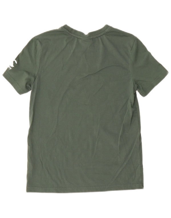 T-shirt grafica per ragazzi Canterbury Top 9-10 anni in cotone verde