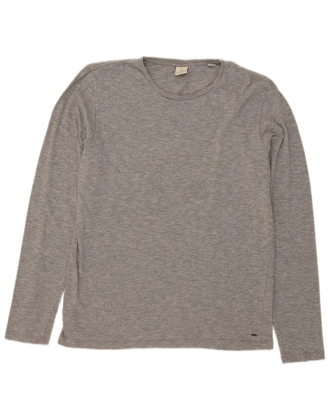 Scotch & Soda Top da uomo a maniche lunghe in cotone grigio grande