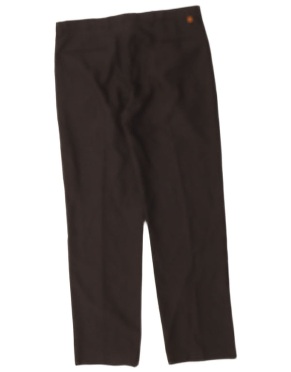 FARAH Mens Straight Casual Trousers W34 L31 Black Polyester