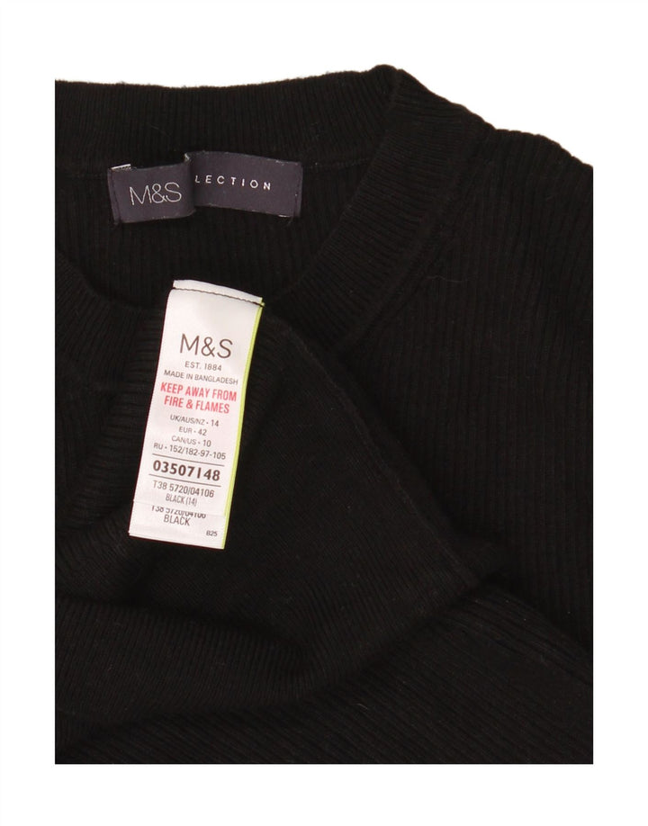 Canotta da donna Marks & Spencer UK 14 viscosa nera media