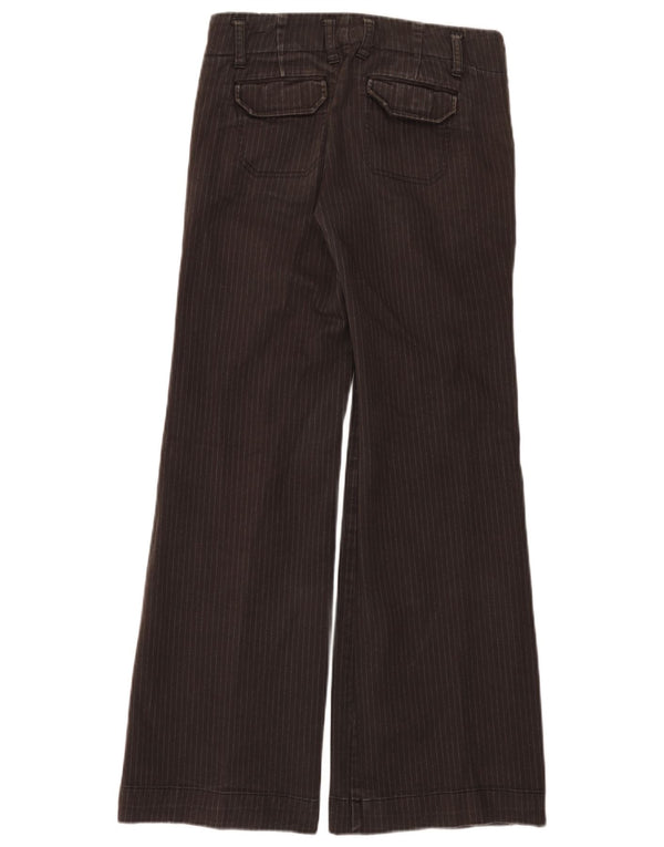 Pantaloni chino svasati da donna Gap US 4 piccoli W28 L30 gessato marrone