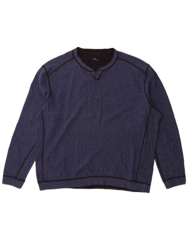 Felpa da uomo Tommy Bahama maglione 2XL blu navy
