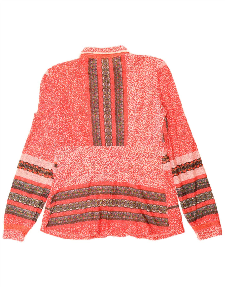 Set da 2 pezzi vintage da donna UK 12 rosso medio in poliammide