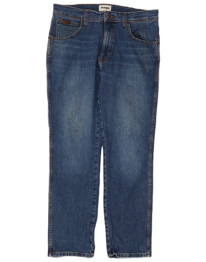Jeans Wrangler Texas Slim da uomo W34 L30 in cotone blu