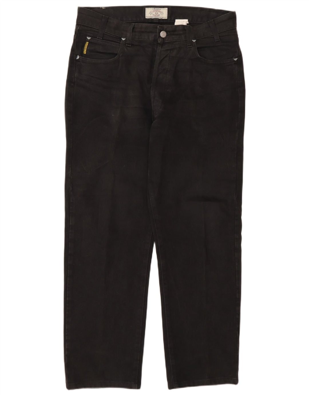 Jeans dritti da uomo Armani W32 L28 cotone nero
