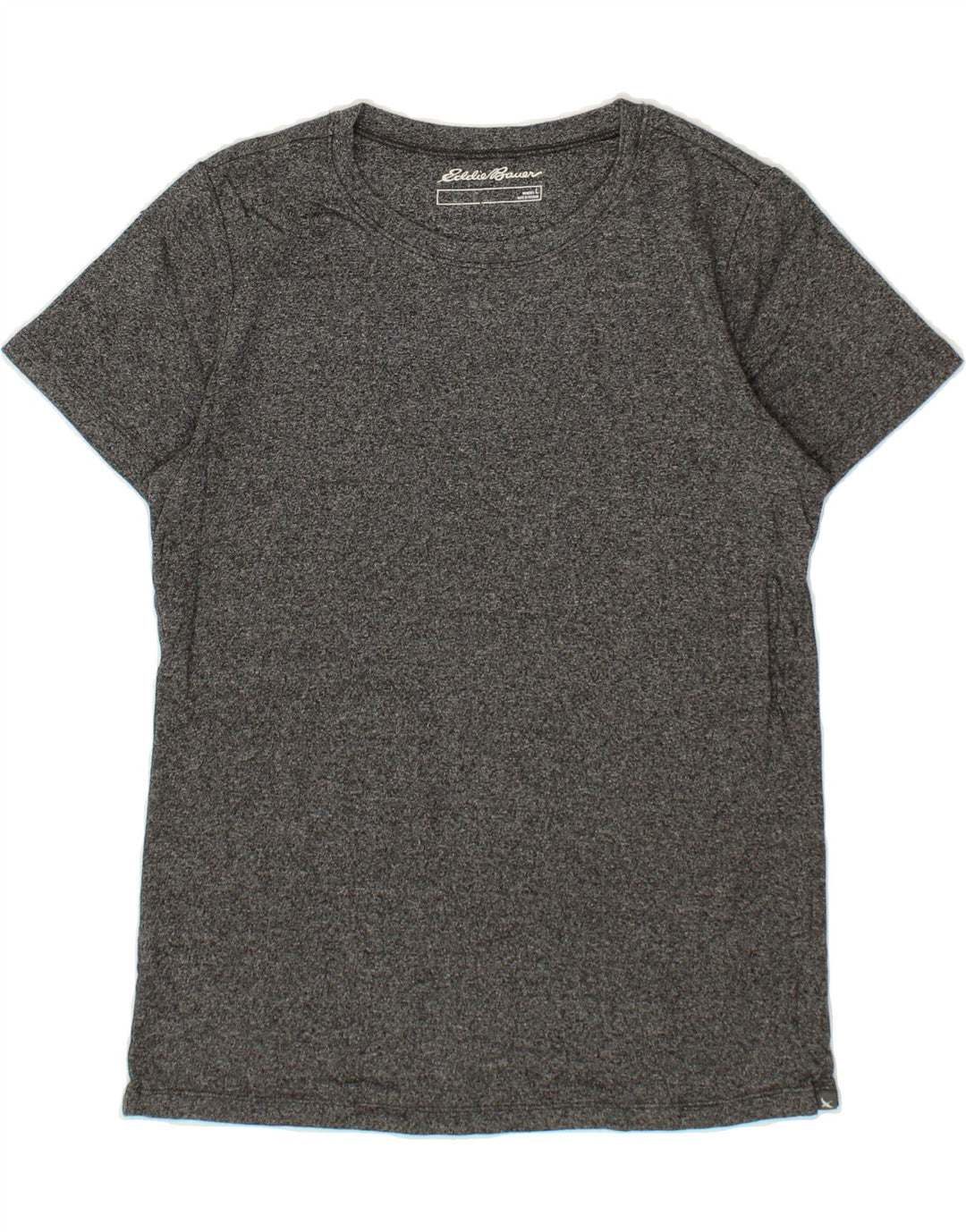 EDDIE BAUER Womens T-Shirt Top UK 14 Large Grey Cotton Vintage Eddie Bauer and Second-Hand Eddie Bauer from Messina Hembry 
