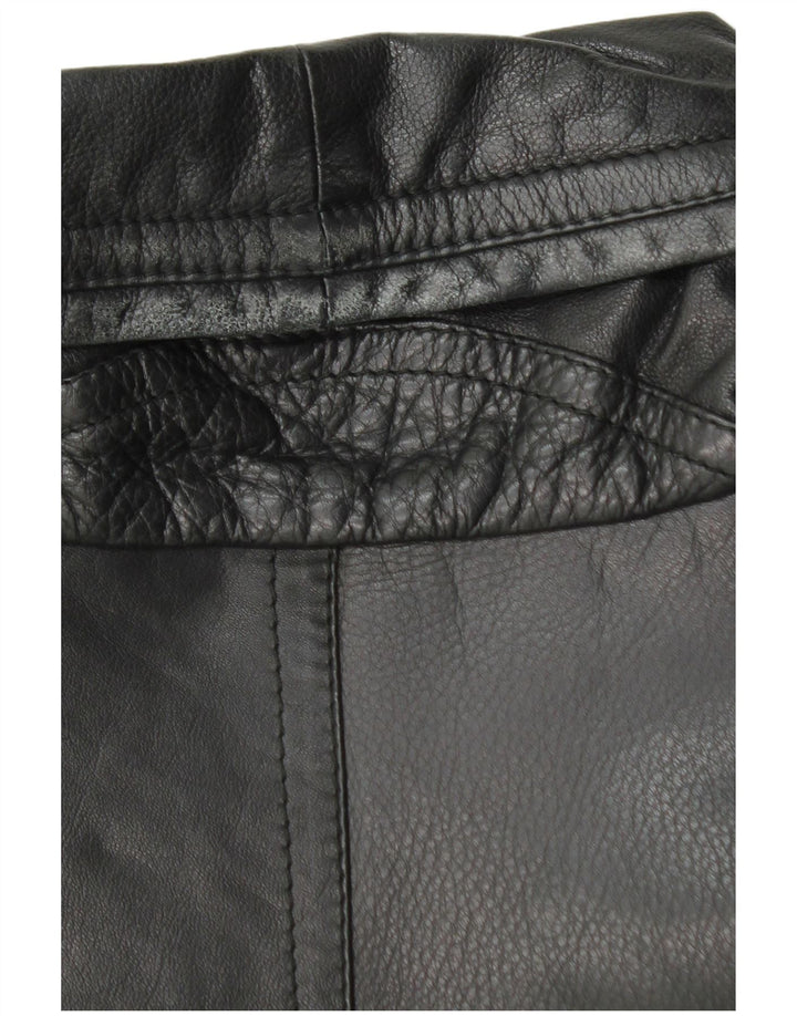 Cappotto in Pelle Uomo Vittorio Forti IT 48 Medio Nero