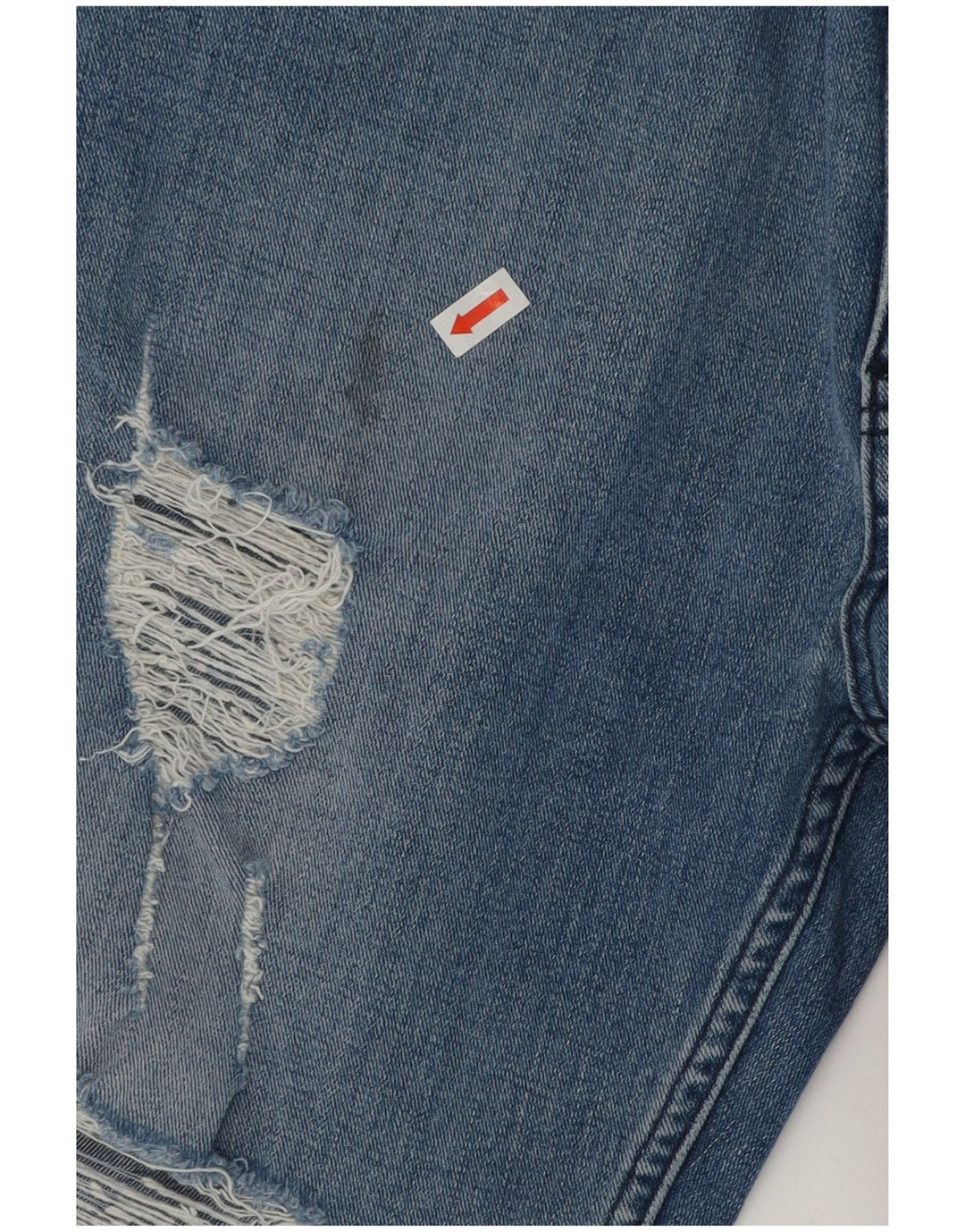 Pantaloncini di jeans invecchiati Lee da uomo W32 cotone blu medio