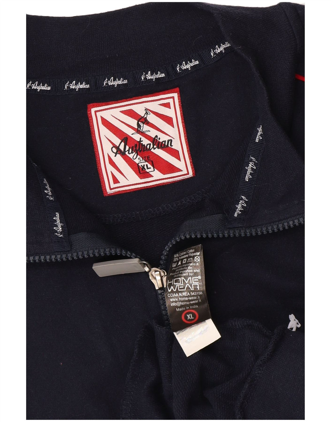 AUSTRALIAN L'ALPINA Giacca da tuta da uomo XL in cotone blu navy