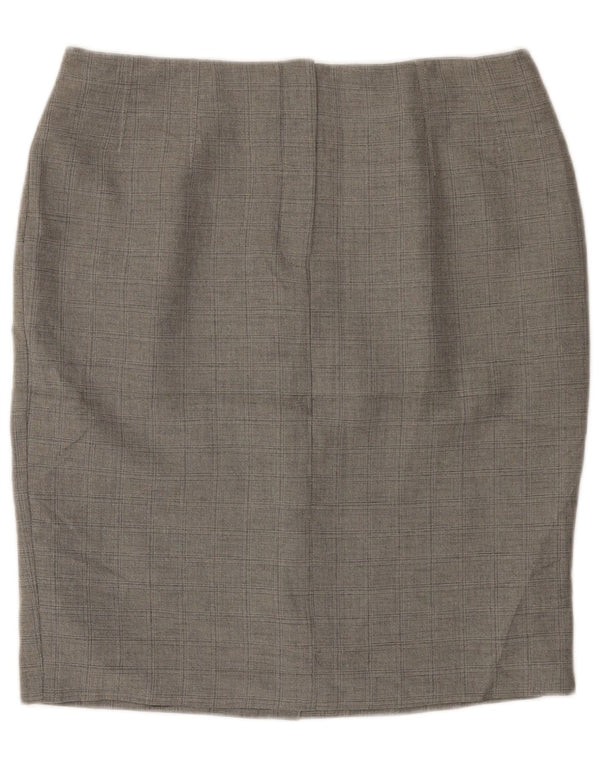 Gonna a tubino da donna Marks & Spencer UK 16 Large W36 Poliestere grigio
