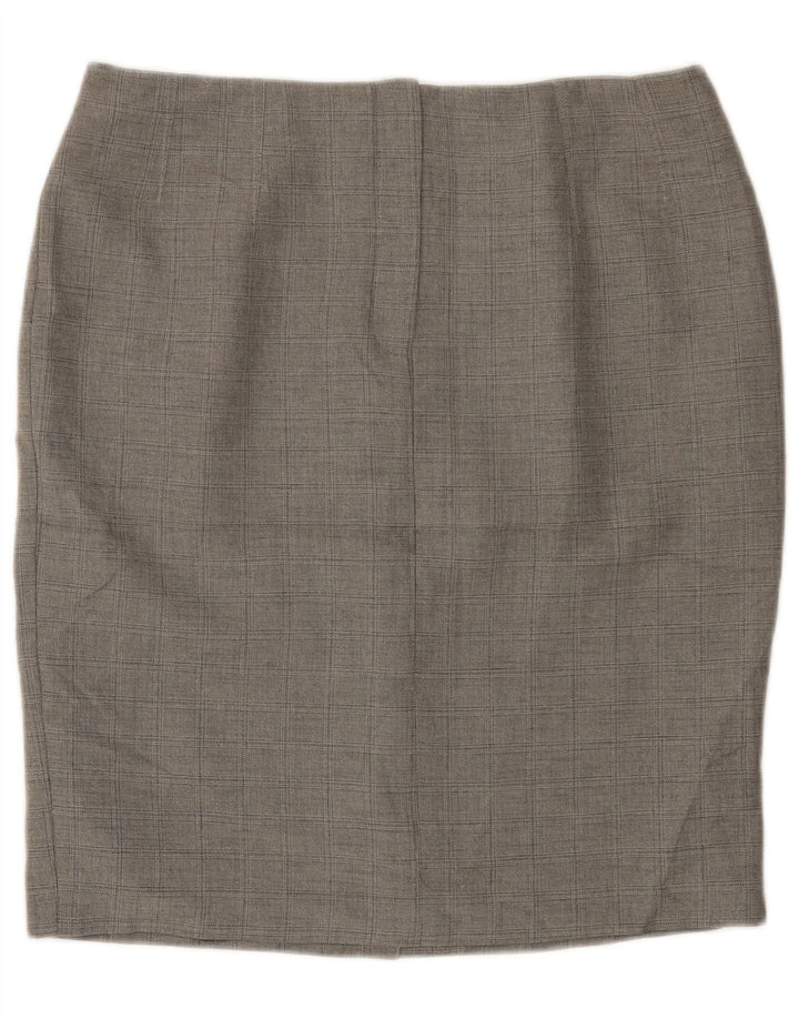 Gonna a tubino da donna Marks & Spencer UK 16 Large W36 Poliestere grigio