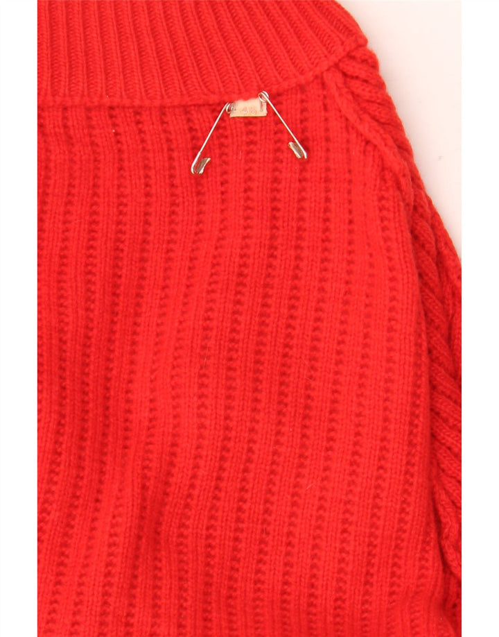 Maglione cardigan da uomo vintage taglia 46 XL rosso